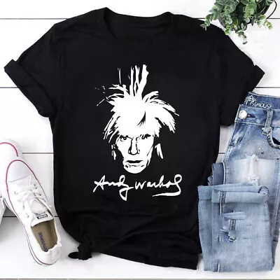 Vintage Andy Warhol Short Sleeve Black T-Shirt AN507395 • $22.99