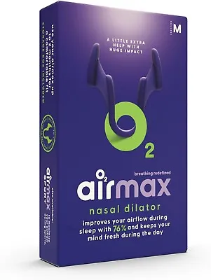 Airmax | Anti Snoring Nasal Dilator | 1 Pack - Medium Size Nasal Dilator • £12.29