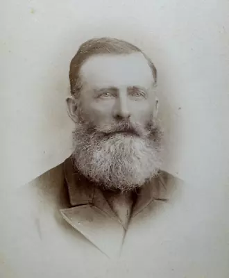 Victorian Antique Cabinet Card Photo Of An Older Man • $9.95