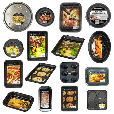 Baking Cooking Roasting Trays Non Stick Oven Food Cake Pizza Turkey Chicken Meat • £5.99