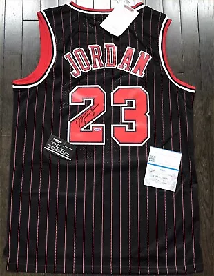 $1196.54 • Buy Michael Jordan Bulls Signed Autographed NBA Red Bulls Dry-Fit NEW Jersey W/COA
