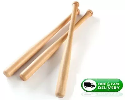 £10.99 • Buy New High Quality 24  Wooden Baseball Rounders Softball Bat Outdoor Sports Fun 