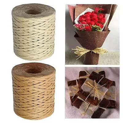 656ft Raffia Roll Roll Roll Roll Natural Waile Wire Collection Girl Christmas • £7.46