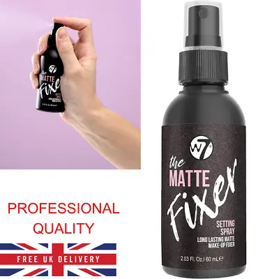 W7 The Fixer Makeup Setting Spray - Matte Finish  Long-Lasting Ultra-Fine • £5.98