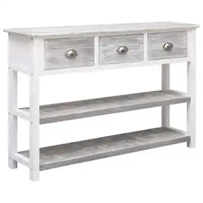 $330.48 • Buy Sideboard Antique Grey 115x30x76 Cm Wood AU 9741