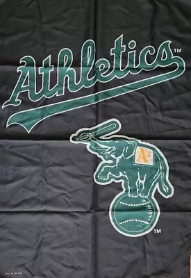 Oakland A's Athletics 28 X41  WALL BANNER MLB FLAG NEW Made In Italy 2002 • $9.95