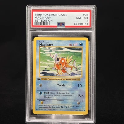 $64.99 • Buy Magikarp #45 1st Edition Base Set 1999 Pokémon Game PSA 8 💦