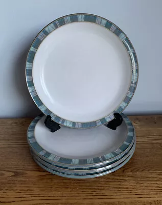 £34 • Buy Denby Azure Coast - Medium Salad Plates - 9 Inch / 22.5 Cm Set Of 4