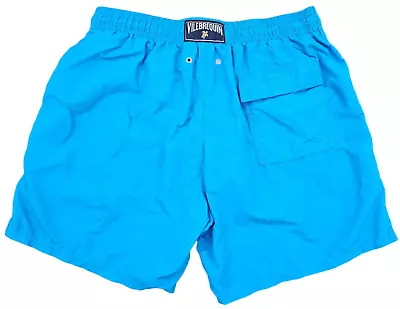 Vilebrequin Men's Large Royal Blue Limited Edition 2009 Lined Swim Trunks Shorts • $65.59