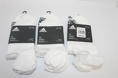 $39.99 • Buy Adidas No Show Socks Brand New Size Large US 9-10.5 9 Pairs