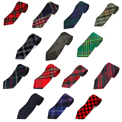 Scottish Neck Tie Tartan Traditional Kilt Tie Highlanders Neck Tie Cravat Outfit • £23.54