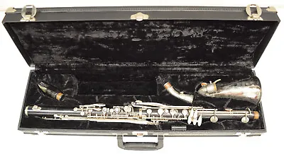 NOBLET PARIS WOOD Eb ALTO CLARINET WITH CASE AND HARD RUBBER MOUTHPIECE • $495