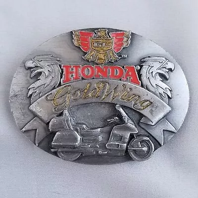 Vintage Belt Buckle Honda Goldwing Motorcycle USA Made By Siskiyou Buckle Co • $37.49