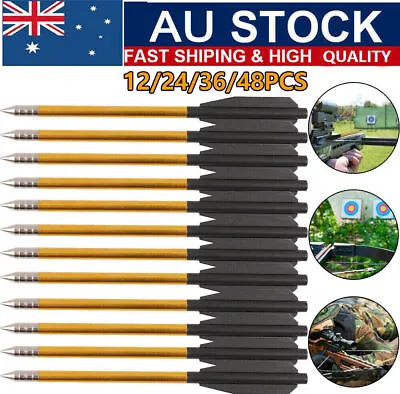 Pistol Crossbow Bolts 6.5  Aluminium Shaft Arrows Broadhead Hunting Mini Archery • $64.45