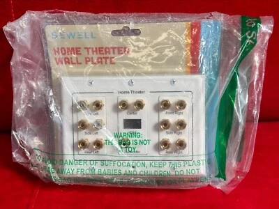 $12.95 • Buy 7.1 Surround Home Theater Speaker Wall Plate Banana Binding Post HDMI Port 3Gang