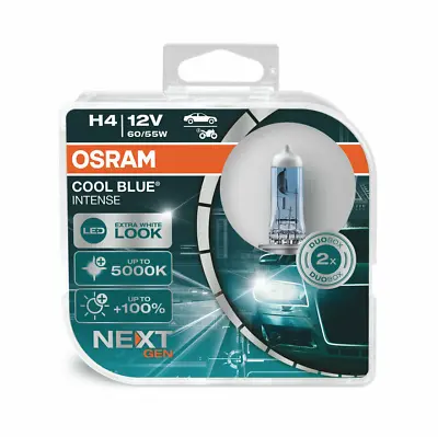 Osram 9003 H4 Cool Blue Intense NEXT Gen Halogen Bulbs | 64193CBN | Pack Of 2 • $27.99