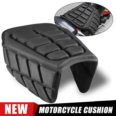 Motorcycle 3D Air Comfort Gel Seat Cushion Pad Motorbike Cover Pressure Relief • $23.98