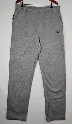 Nike Therma-FIT Fitness Sweatpants Grey Heather/Black DQ4856-063 Men's Size XL-T • $45.95