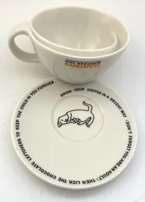 Max Brenner Kangaroo Iris Zohar Hot Chocolate Coffee Tea Cup And Saucer • $14