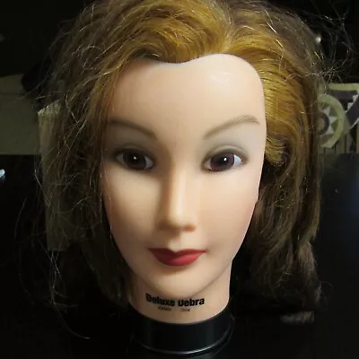 Burmax Deluxe Debra Cosmetology Mannequin Practice Head W/Human Hair • $19.99