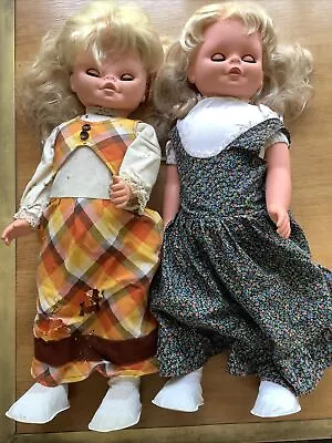 2 X Vintage 1970’s Walking Doll Dolls Large 50cm • £8