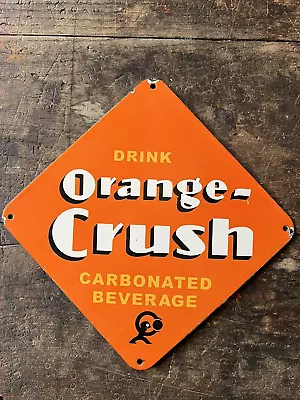 Orange Crush Soda Pop Vintage Porcelain  Sign • $15