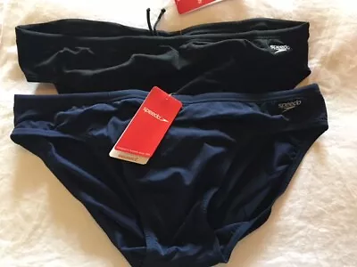 Speedo Endurance+ 8cm Men's Swim Brief Black Or Navy Size 34  36   38  & 40  • $24.47