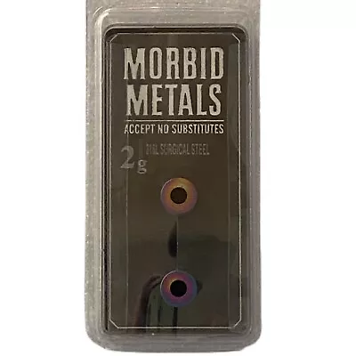 Morbid Metals Rainbow Screw Tunnels Ear Plug Spacer Body Jewelry 2g • $14