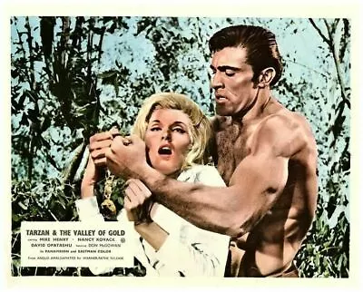 Tarzan & The Valley Of Gold Original Lobby Card Muscular Mike Henry Nancy Kovack • $24.99