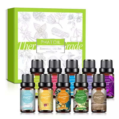 $21.99 • Buy 10Pcs Fragrance Oils Essential Oil Set Aromatherapy Gift For Humidifier,Diffuser