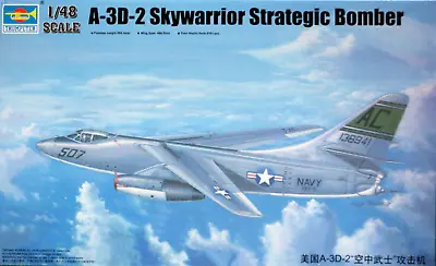 Trumpeter 1/48 US A-3D-2 Skywarrior Strategic Bomber 02868 • $75.99