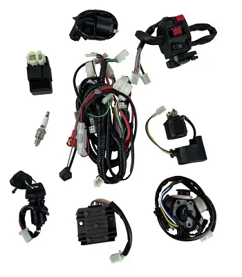 Electric Wiring Harness Loom Kit CDI Stator GY6 125cc 150cc ATV Quad 4-Wheeler • $34.95