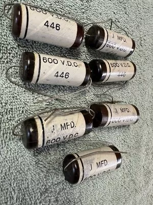 Seven .1 UF 600 Volt  Capacitor AXIAL For McIntosh Fisher Guitar Tube Amplifiers • $5
