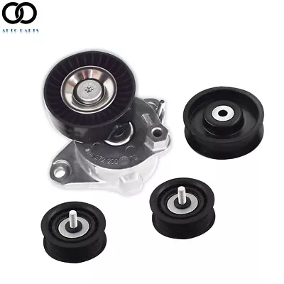 For Mercedes C300 E350 C350 ML350 4PCS Belt Tensioner With Pulley & Idler Pulley • $41.48