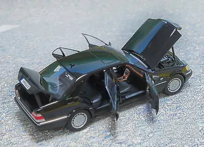 1/18 Scale Mercedes-Benz S600 W140 1990 Black Diecast Car Model Toy Gift NIB NEW • $77.84