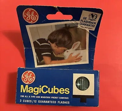 GE Magicubes General Electric Vintage Magic Cube Flash X-Type Untested 3 Total • $10