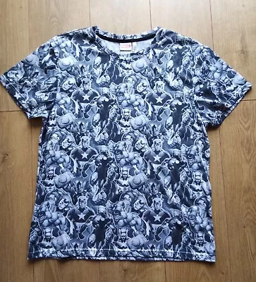 Men's Marvel T-Shirt Grey Size L • £10