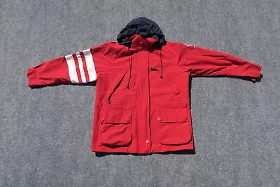 Vintage Nautica Competition Coat/Jacket Cotton/Nylon Red/Navy - Men's M • $32.79