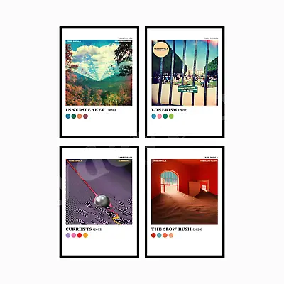 TAME IMPALA BAND Discography Aesthetic Colour Pallette Album Music Poster Prints • £5