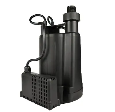 Everbilt Utility Pump 1/3 Hp Portable Submersible Sump Pump Automatic DAMAGED • $55