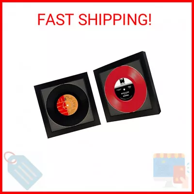 2 Pack 45 Single 6 7/8  Vinyl Record Frame Display 45 Rpm Vinyl Record With Ma • $39.99