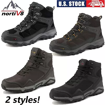 NORTIV8 Men's Hiking Boots Waterproof Work Lightweight Trekking Non-Slip Boots • $51.99