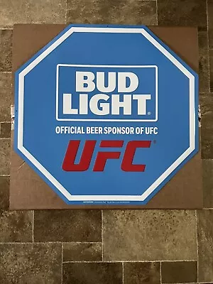 Bud Light Beer UFC MMA Octagon Tin Sign Game Room Man Cave Bar Pub • $59.99
