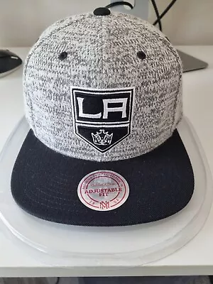 *NEW* VINTAGE Mitchell & Ness Nostalgia Co LA KINGS Snapback - Grey And Black • $50