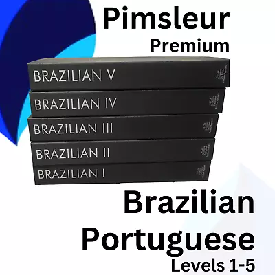 Pimsleur Brazilian Portuguese Levels 1-5  Gold Edition Complete Language Course • £19.99