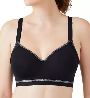 Wacoal BLACK Michele Contour Underwire Sports Bra US 38G UK 38F • $46.80