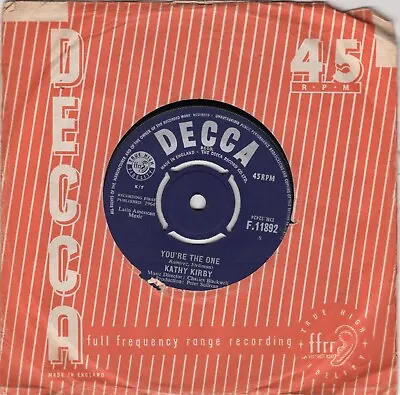 Kathy Kirby....you're The One....decca...uk...45 • £1.25