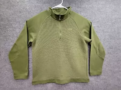 North Face Sweater Mens XL Green 1/4 Zip Pullover • $24.99