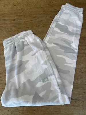 PINK Victoria's Secret Gray Camo Logo SMALL Campus Jogger Sweatpants VS • $24.99