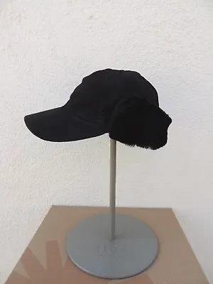 Ugg Mens Lockwood Black Suede Shearling Flap Cap Hat Trim Size S/m  ~new • $61.95